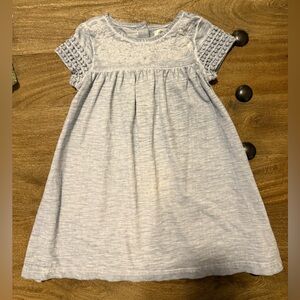 Kaisely Light Blue Lace Casual Kids Dress
